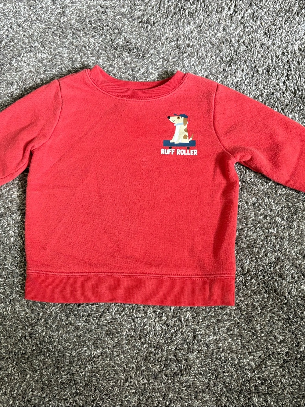 Garanimals Red 'Ruff Roller' Crewneck Sweatshirt